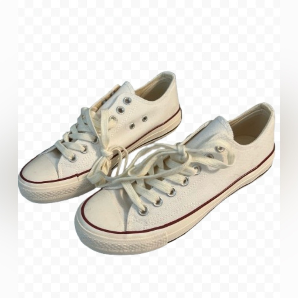 Jack Baggio White Lace Up Blue & Red Thin Stripe Size 39 or 9 New 🔥 3 for $25